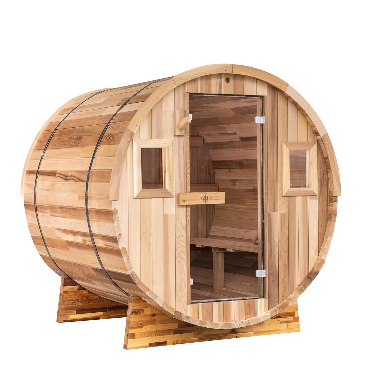 Cedar Barrel Sauna - 6 Person Outdoor Sauna